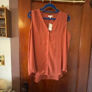 NEW Maurices button up blouse